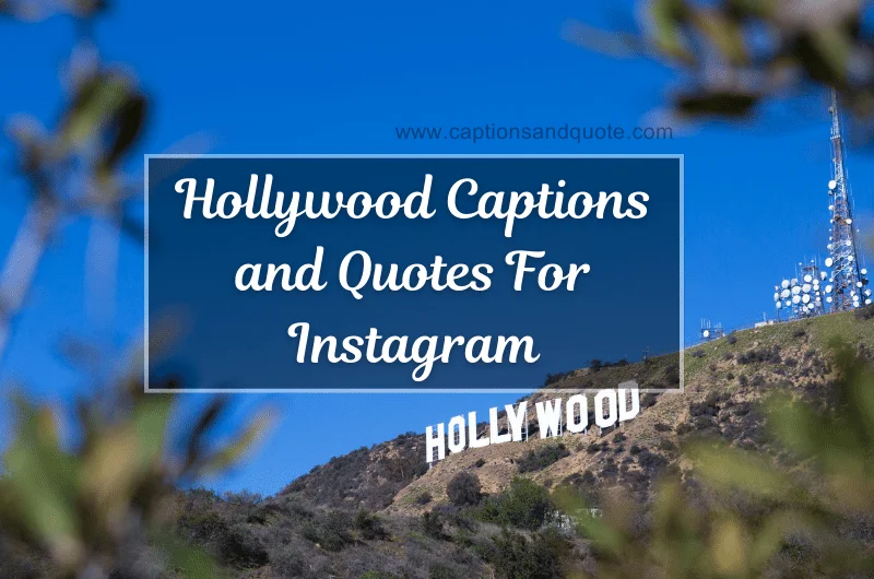 Hollywood Captions and Quotes For Instagram