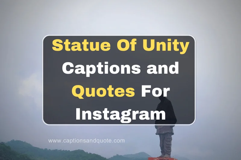 Statue Of Unity Captions and Quotes For Instagram