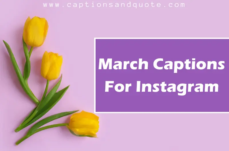 March Captions For Instagram