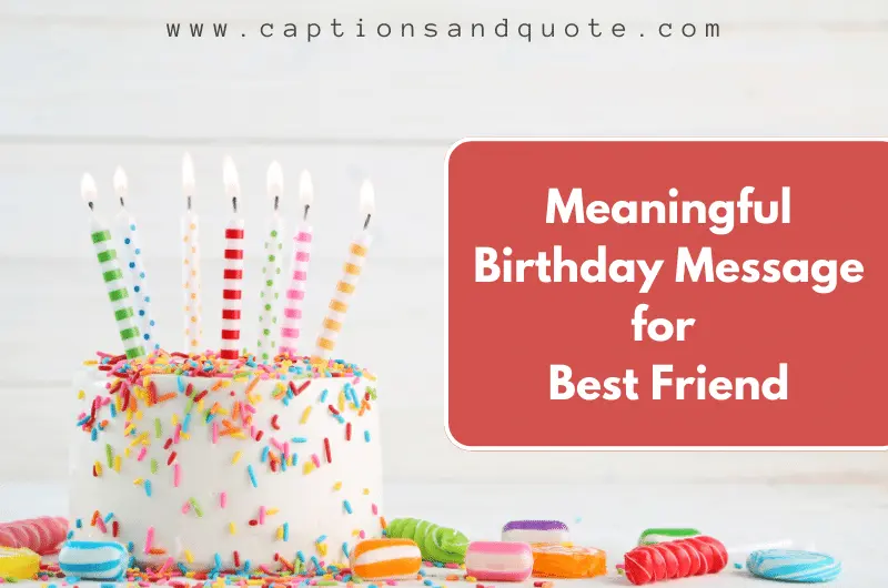 Meaningful Birthday Message for Best Friend