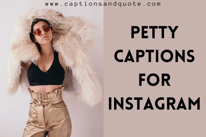 Petty Captions For Instagram