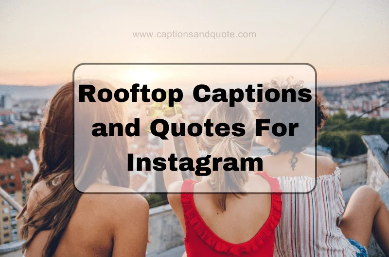 Rooftop Captions and Quotes For Instagram