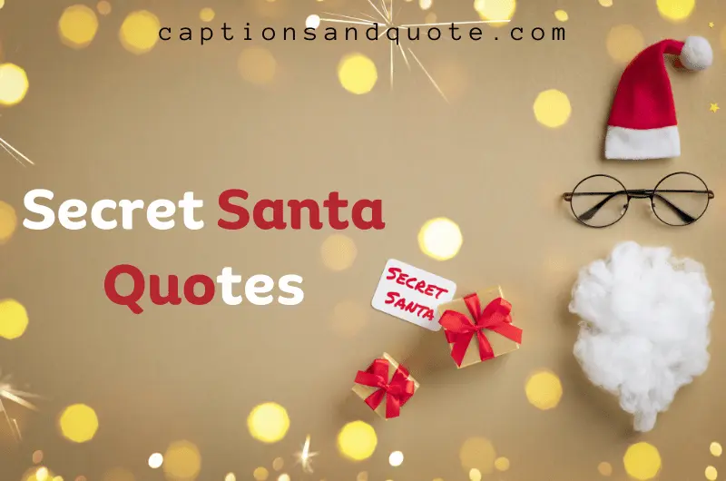 130 Secret Santa Quotes Funny Cute Secret Santa Captions