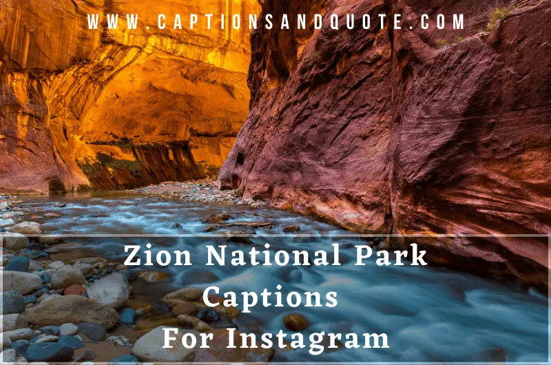 Zion National Park Captions For Instagram