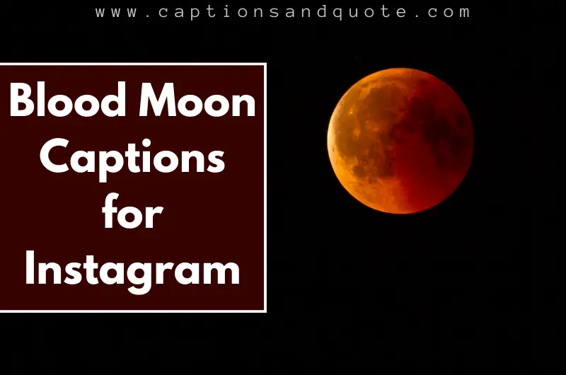 Blood Moon Captions for Instagram