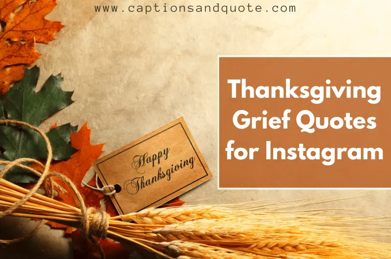 Thanksgiving Grief Quotes for Instagram