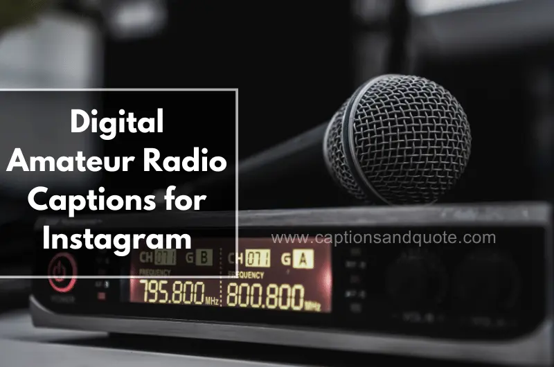 Digital Amateur Radio Captions for Instagram