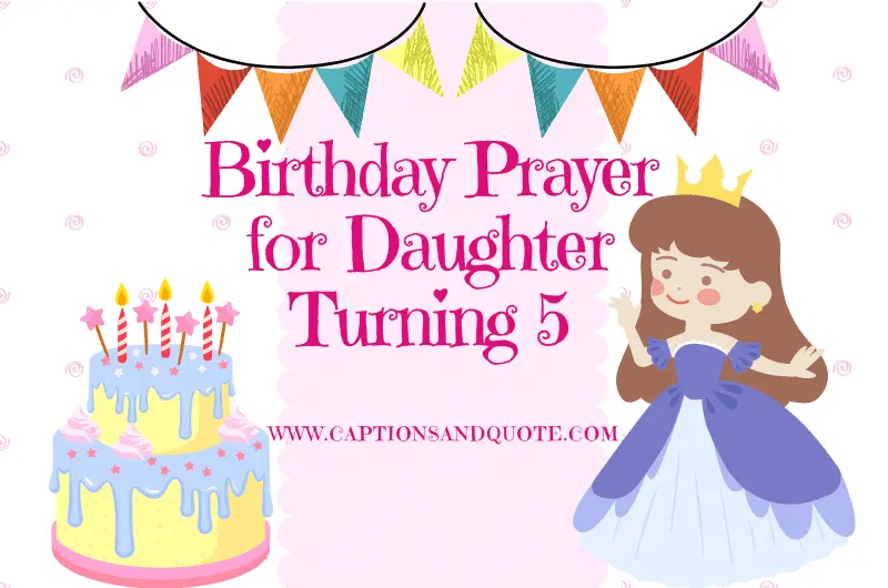 Birthday Prayer for Daughter Turning 5