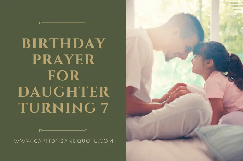 Birthday Prayer for Daughter Turning 7