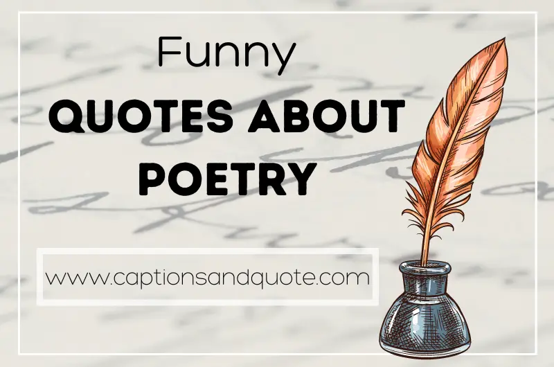 Funny Quotes About Poetry