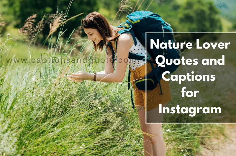 Nature Lover Quotes and Captions for Instagram