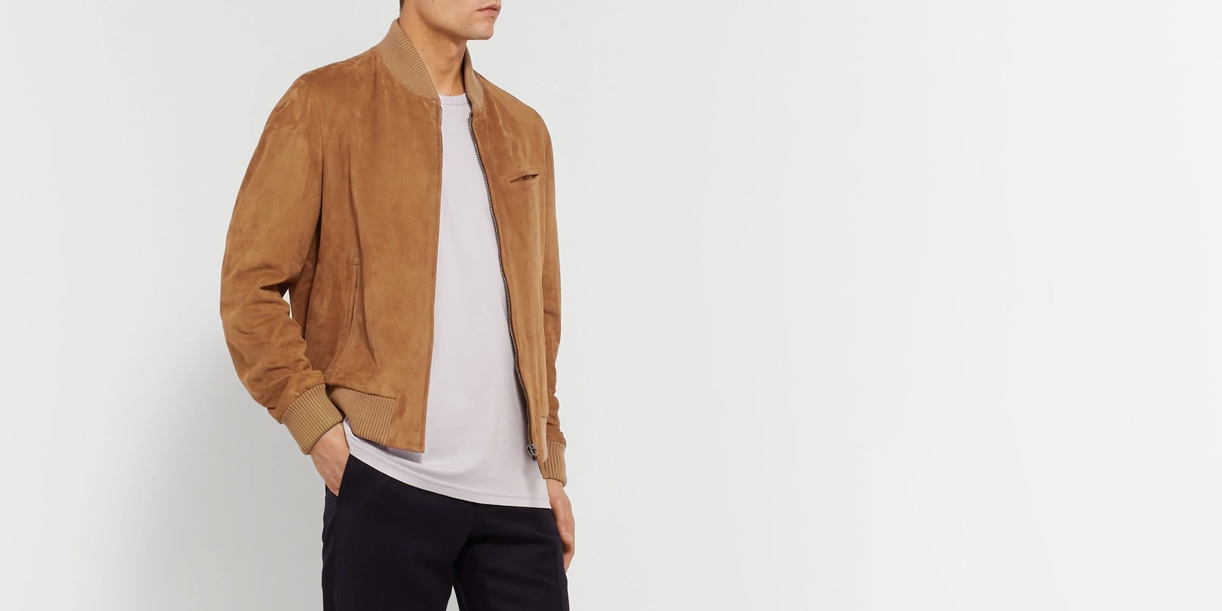 Leather Bomber Jacket